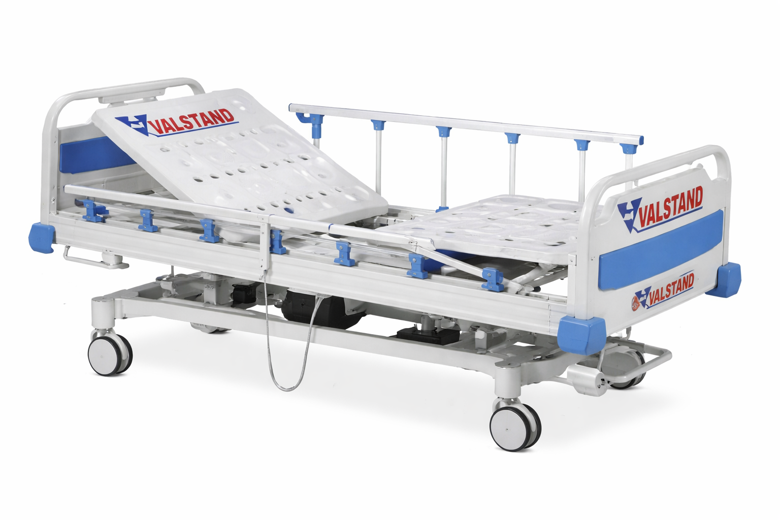 Electric ICU Bed with Collapsible Side Railings (3/4 Function)