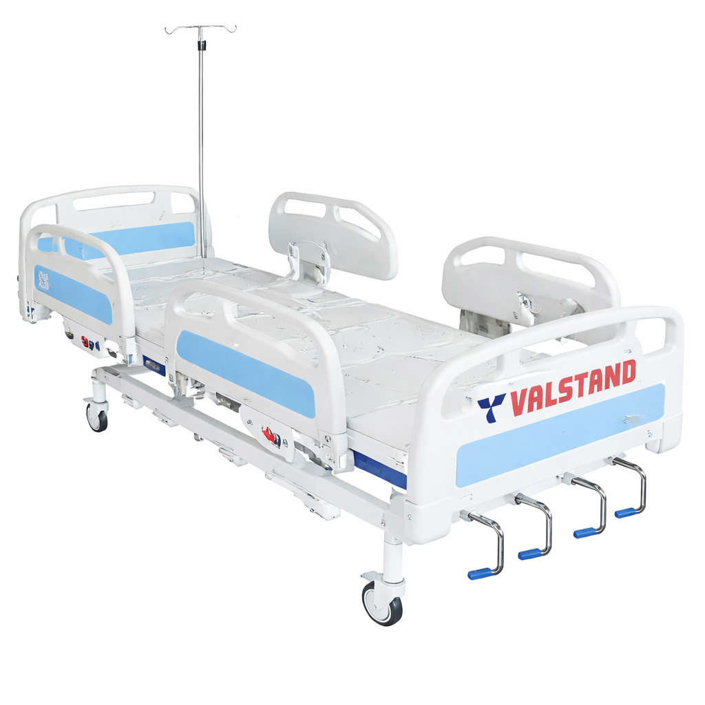 Mechanical ICU Bed with ABS Side Railings (3/4 Function)