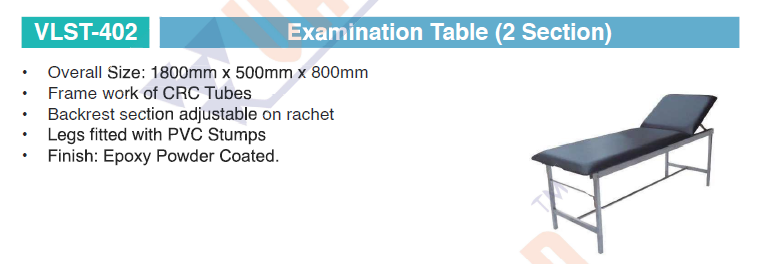 Examination Table (2 Section)