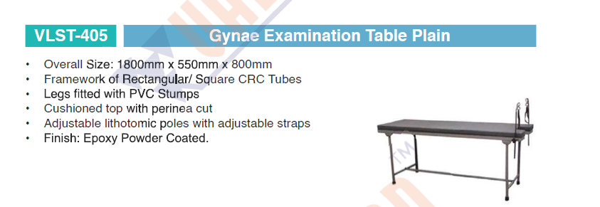 Gynae Examination Table Plain